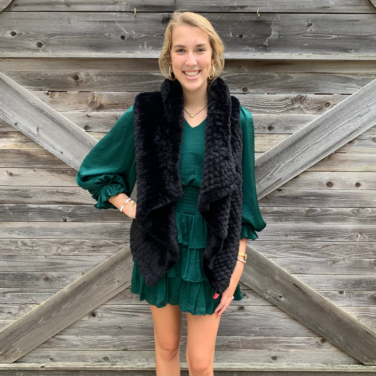 Long Sleeve Smocked Dress Welle Studio