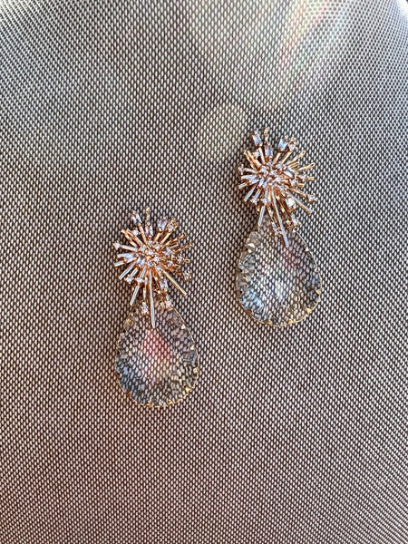Starburst Glass Earrings