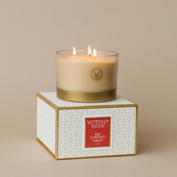 3 Wick Candle - Red Currant