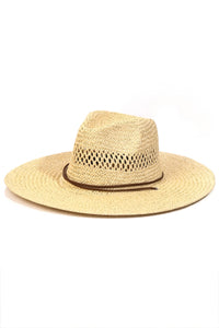 Thin Strap Braided Weave Sun Hat