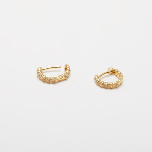 Madison Shimmer Huggies Earrings