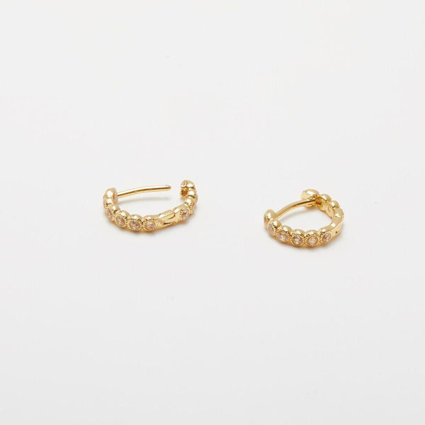 Madison Shimmer Huggies Earrings